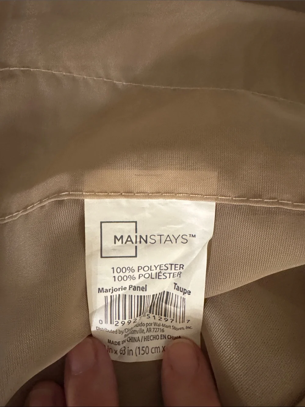 Pair of Rod Pocket Taupe Sheers